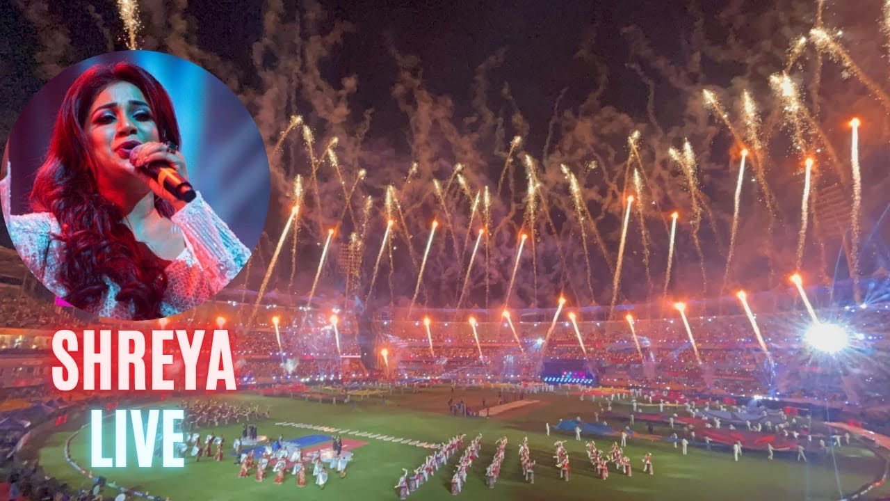 Shreya Ghoshal live performance || Opening Ceremony Women Cricket World Cup 2025|| Light show!!