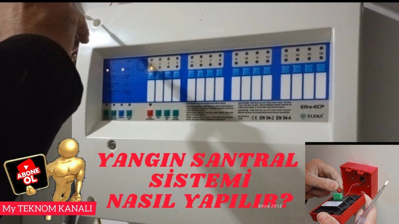 YANGIN SANTRAL SİSTEMİ MONTAJI NASIL YAPILIR? SİREN VE BUTON YANGIN DEDEKTÖRÜ