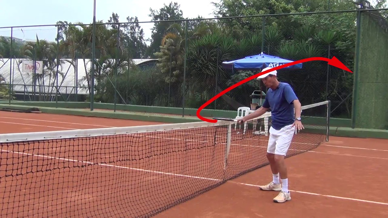 Newton Tênis - Acelerar a raquete no forehand