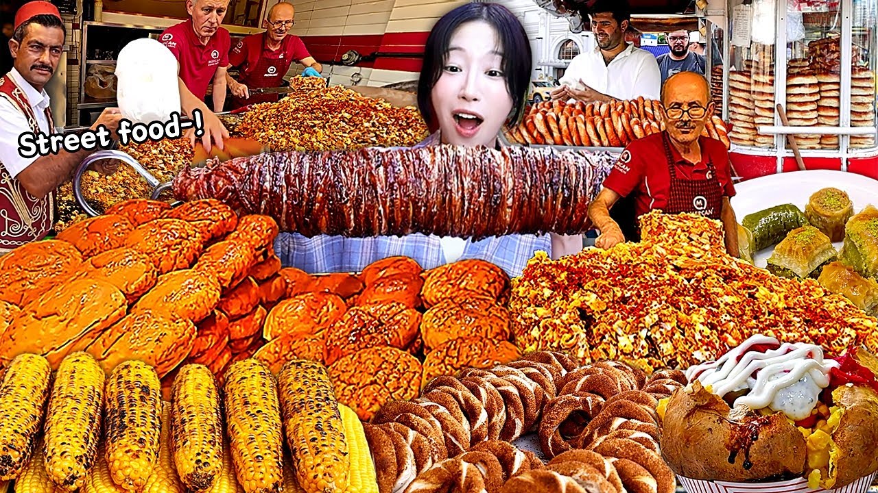 Разносим 9 турецких Street Food кафе!!🔥 Wet Burger, Kebab & Monster Potato десерт Mukbang