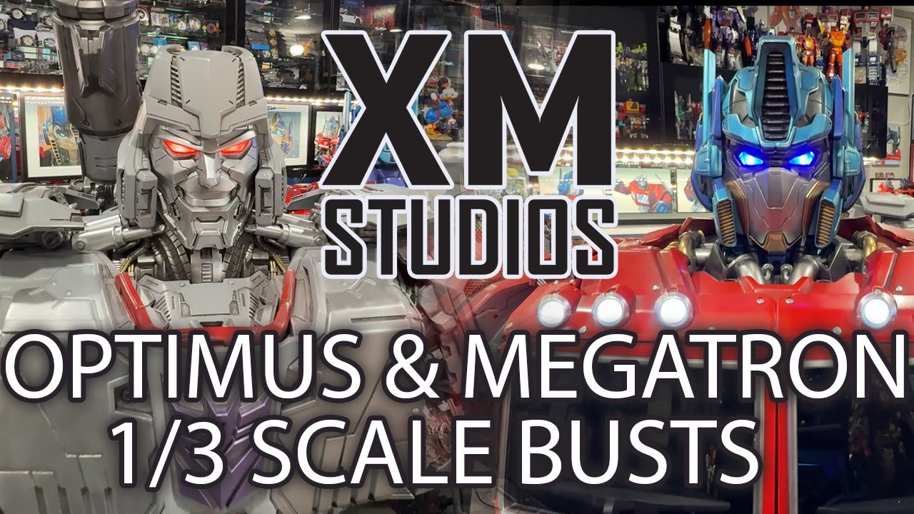XM Optimus Prime & Megatron 1/3 Scale Bust Statues