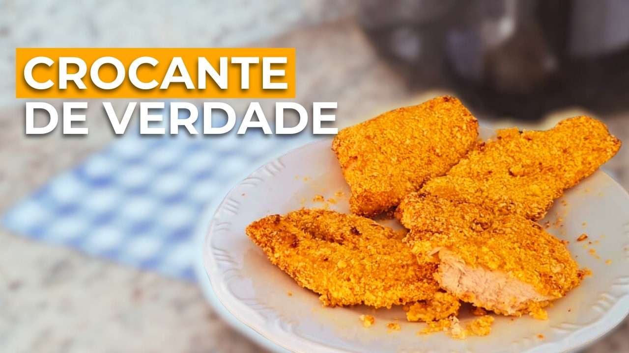 Frango à milanesa na Airfryer: o truque pra ficar crocante de verdade!