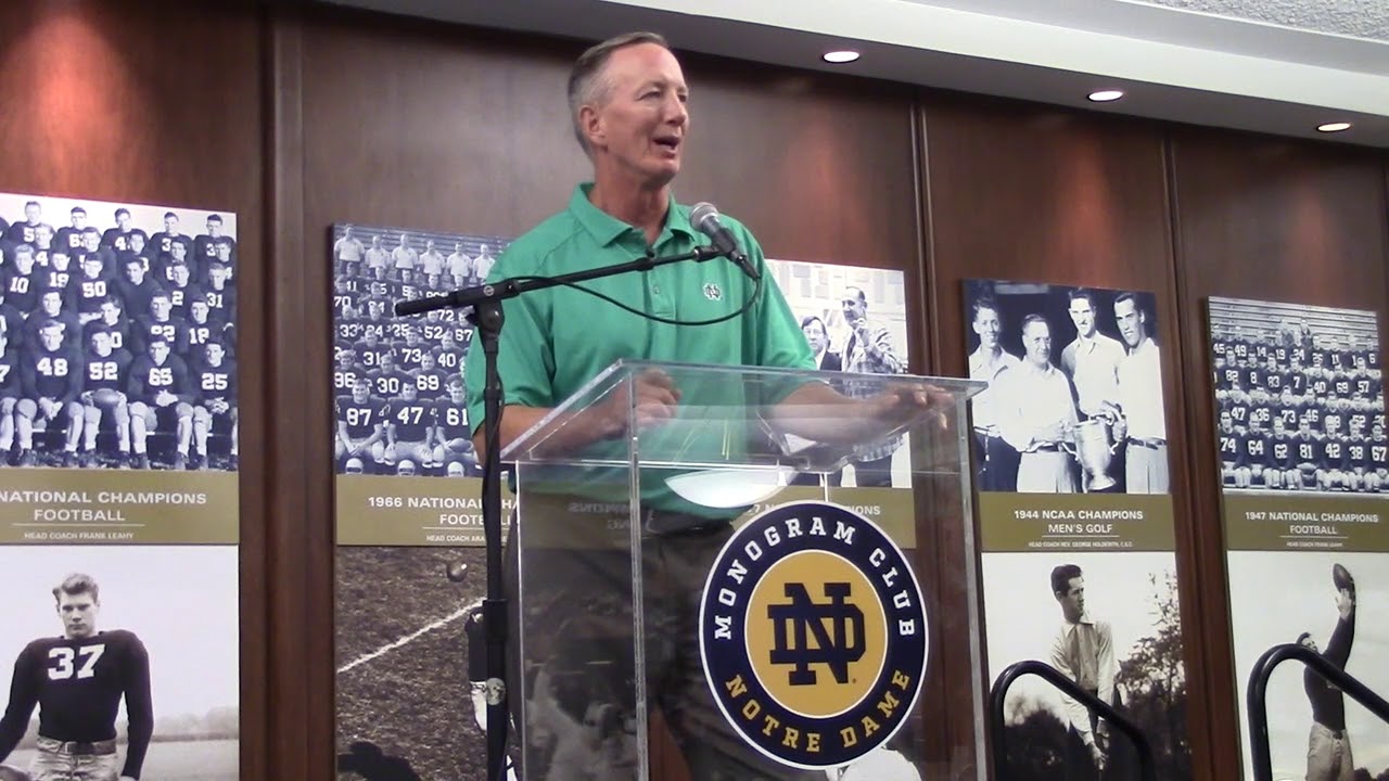 Bob Crable ('82, Football) Speech At Monogram Club Pre-Game Reception (9-2-17)