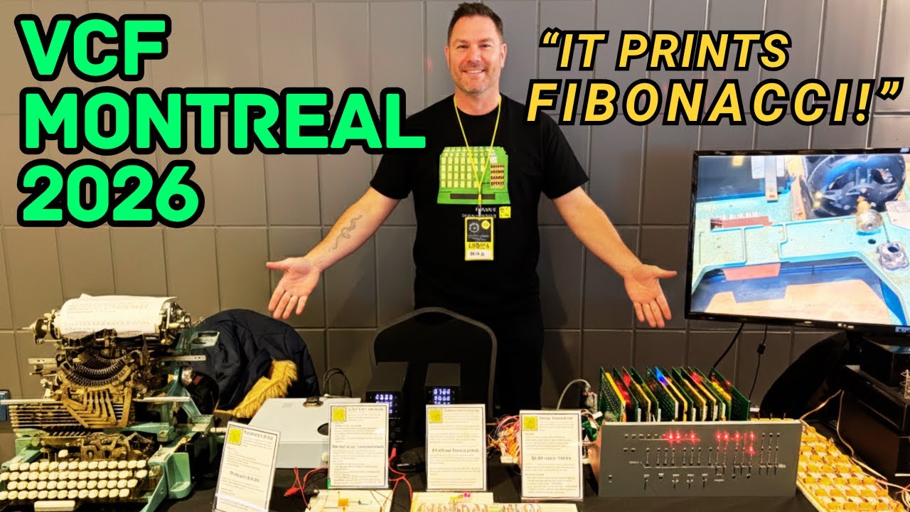 Компания Relay Computer выводит числа Фибоначчи на экран в Монреальском VCF!
