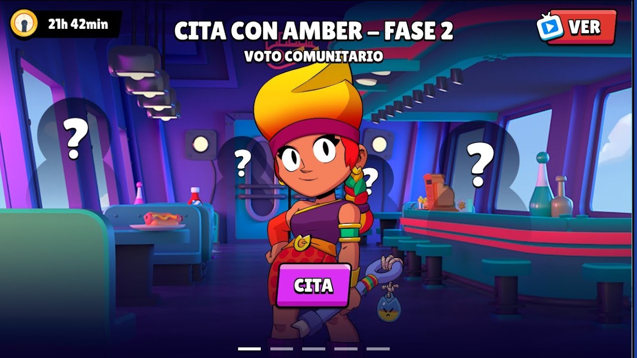 Brawl Stars - Cita con Amber (Ver una Pelicula - Todos los diálogos)