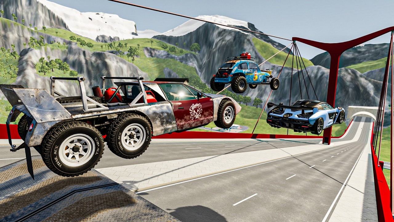 High Speed Car Jumps and Crashes #14 | BeamNG Drive