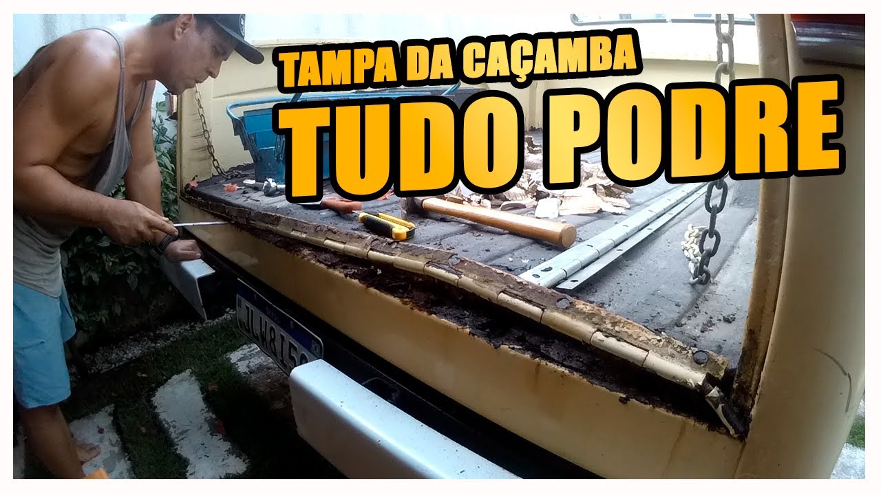 REMOÇÃO DA TAMPA DA CAÇAMBA DA F-75