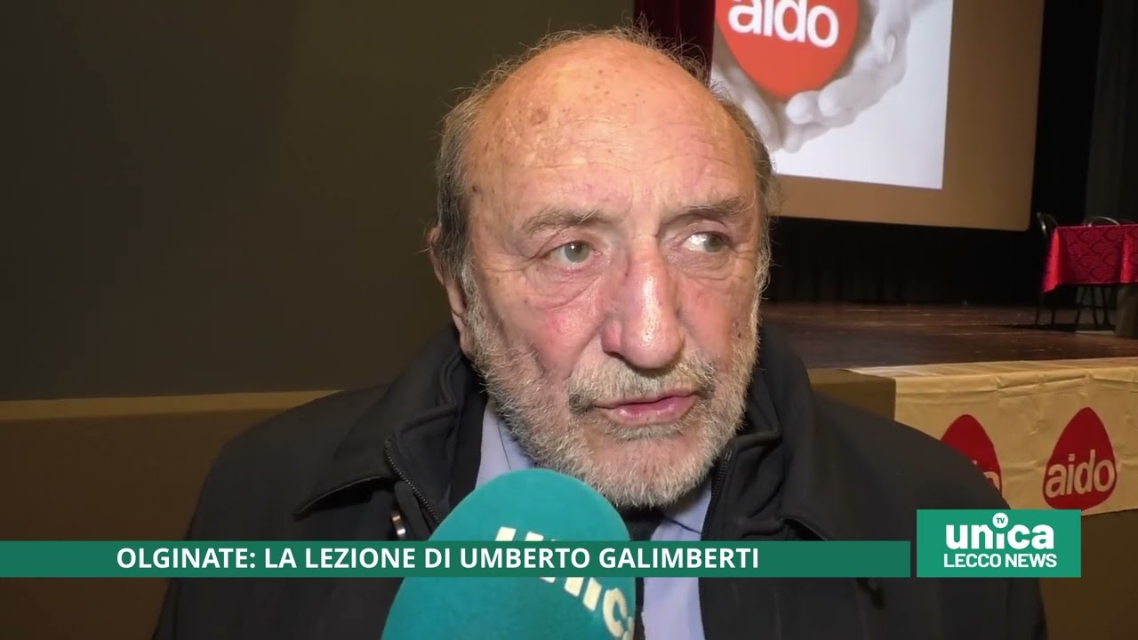 Olginate, la lezione del filosofo Umberto Galimberti