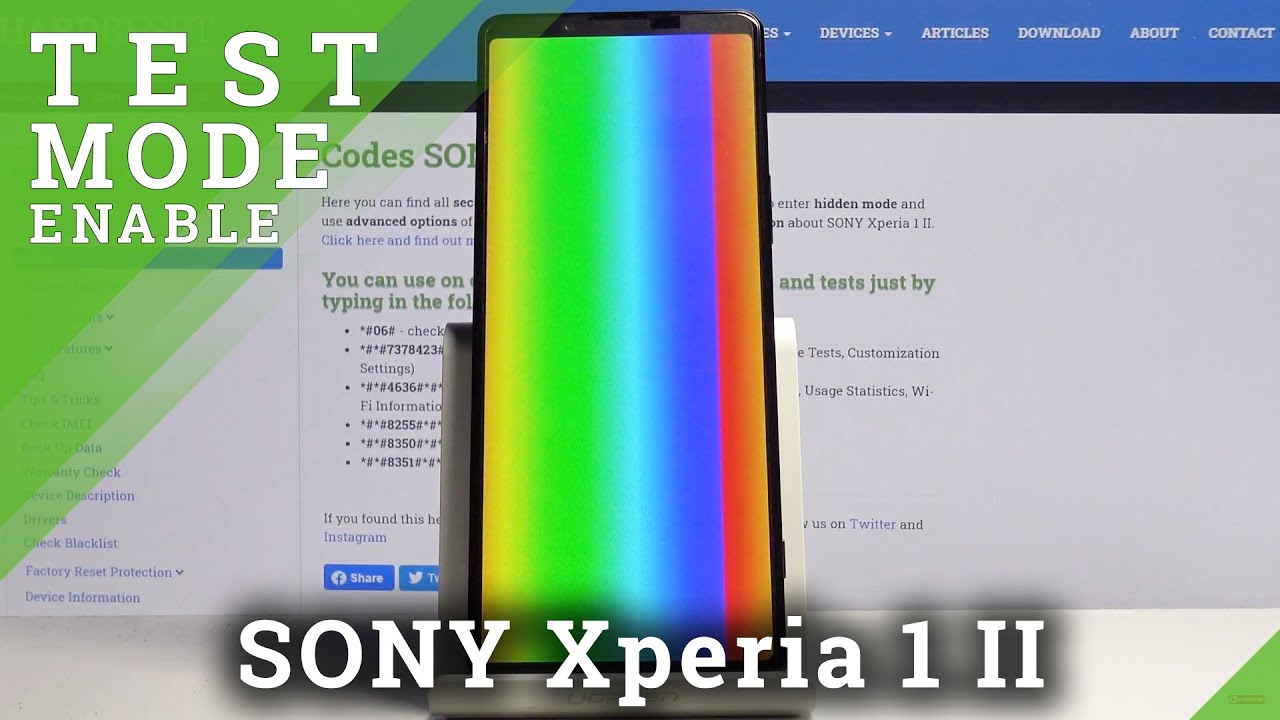 How to Open Test Mode in SONY Xperia 1 II &ndash; Enter Service Mode