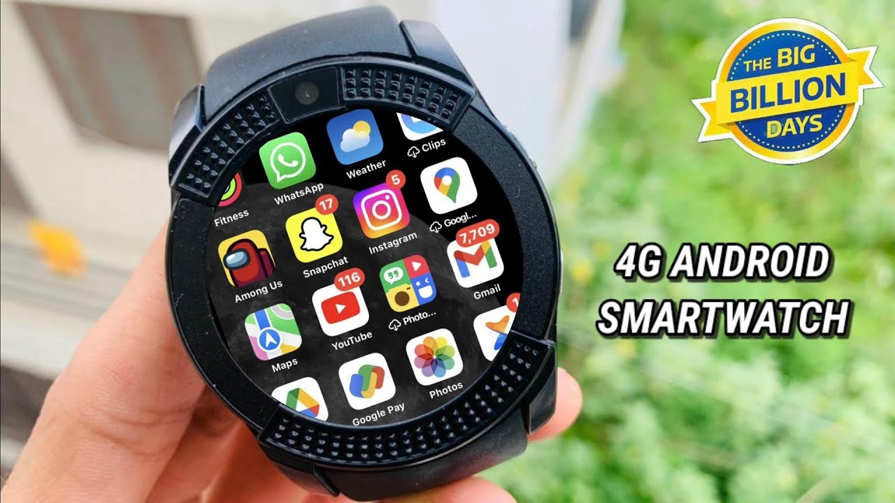 Testing ₹1200/- 4G Android Smartwatch From Flipkart Big Billion Days 😍 | V8 Smart Watch Review