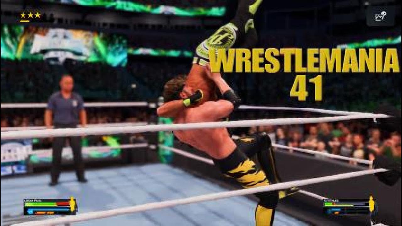 WWE 2K25 WRESTLEMANIA 41 AJ STYLES VS LOGAN PAUL!!!!!!