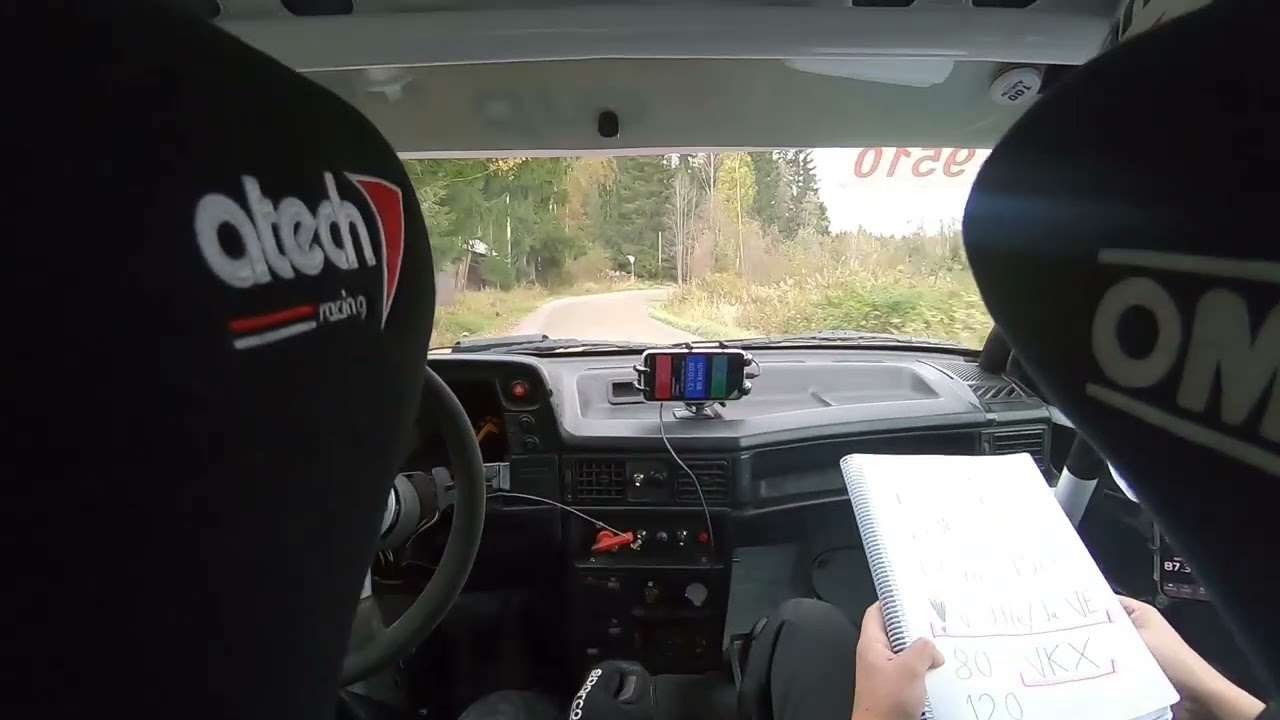 Lammi ralli 2025 EK2, Rämänen & Ranki, Opel Kadett Gsi 16v GpA historic rally car.