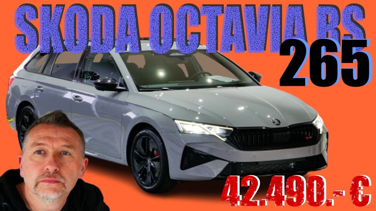 SKODA OCTAVIA RS 265 I STAHLGRAU I PANORAMA-DACH I ANHÄNGERKUPPLUNG I 5 Jahre I 100.000 KM Garantie