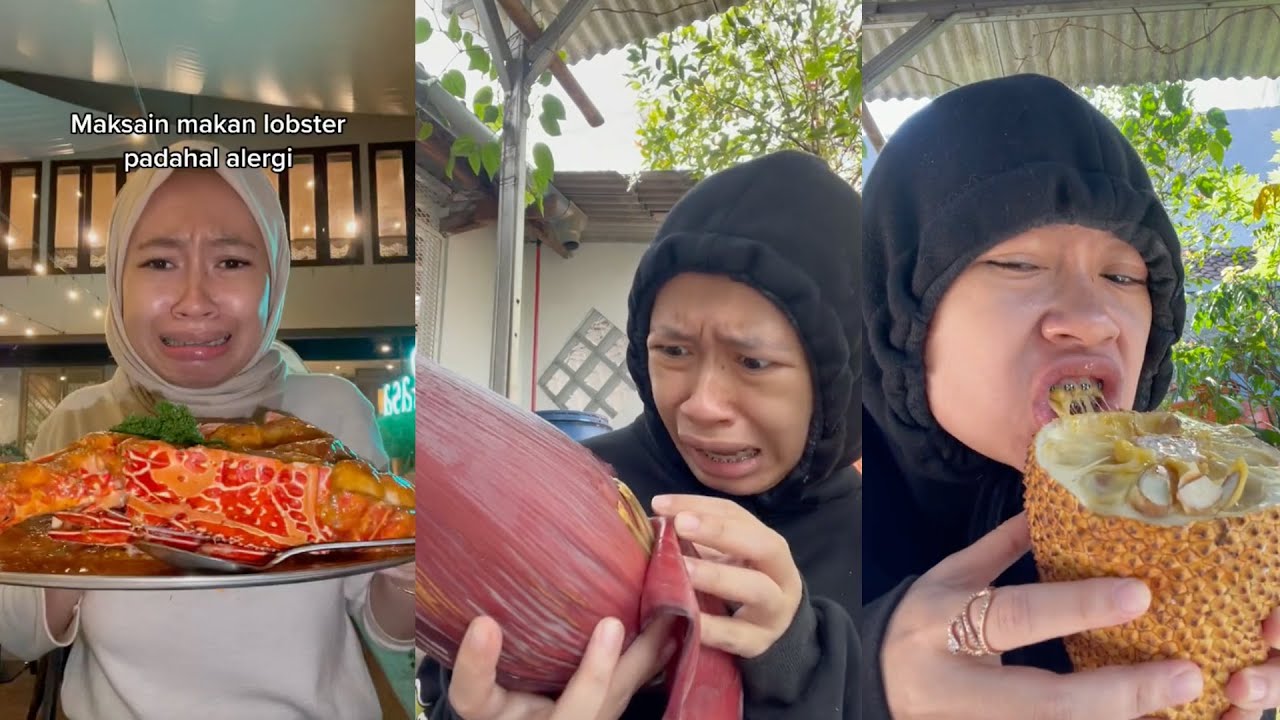 MAKAN JANTUNG PISANG! - TIKTOK PINAT MAKAN BUAH DAN MAKANAN