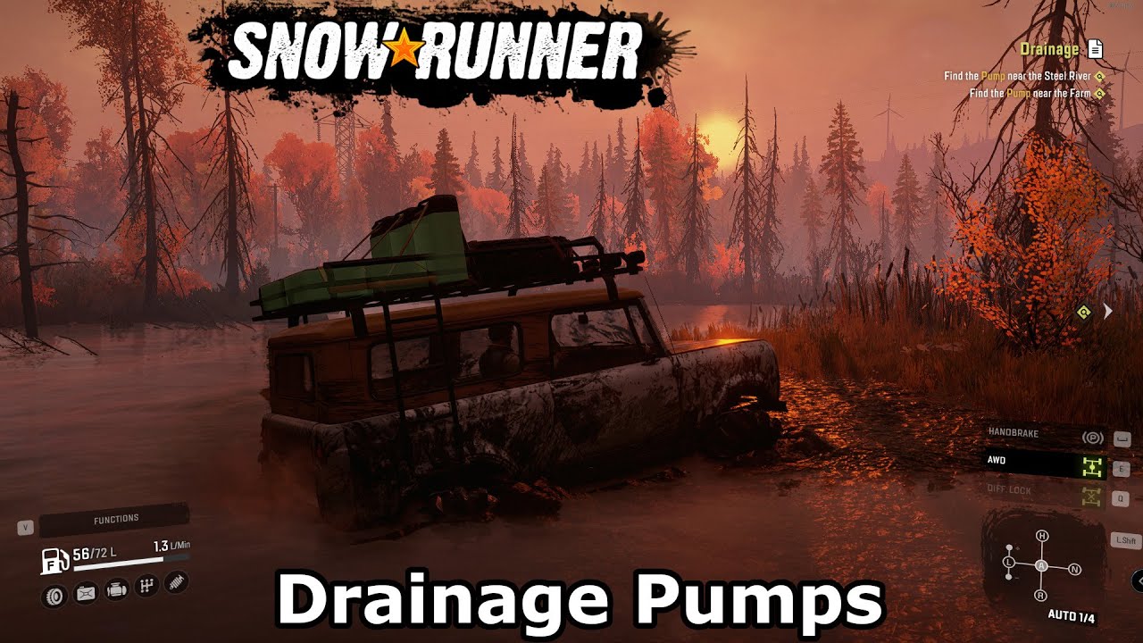 Drainage Pumps | SnowRunner Gameplay | Ep 14