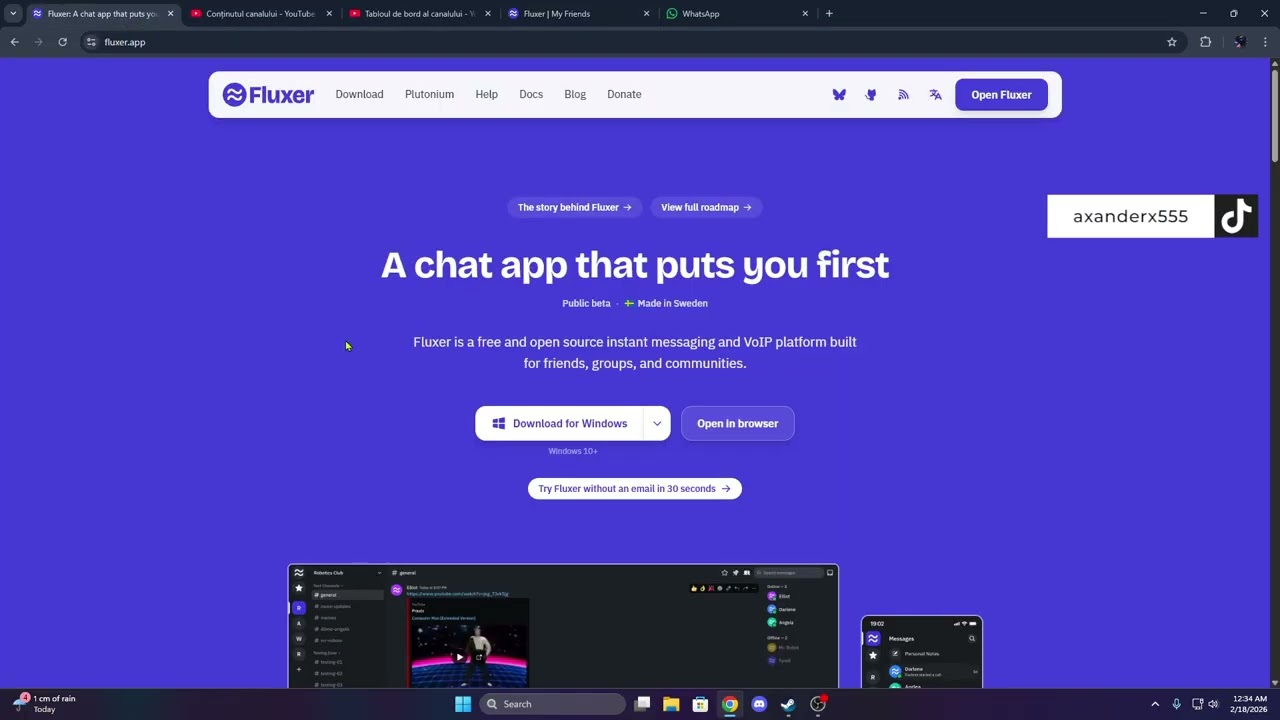 FLUXER - DISCORD ALTERNATIVE ! (ALMOST THE SAME UI).