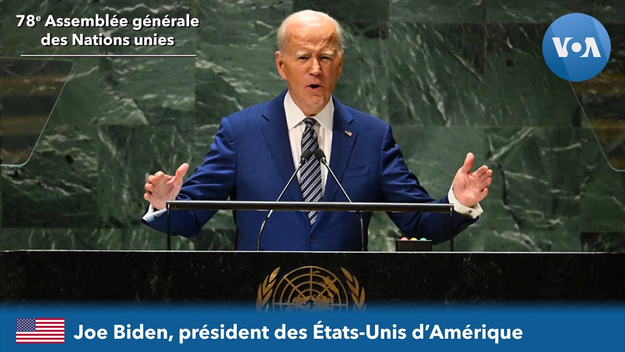 Joe Biden (États-Unis) devant la 78e Assemblée générale de l'ONU