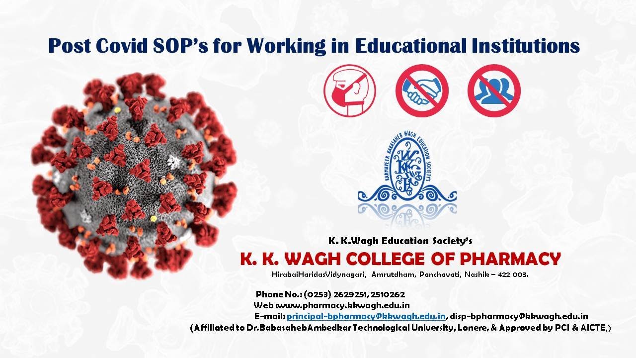 POST COVID-19 SOP's for working in Educational Institutions