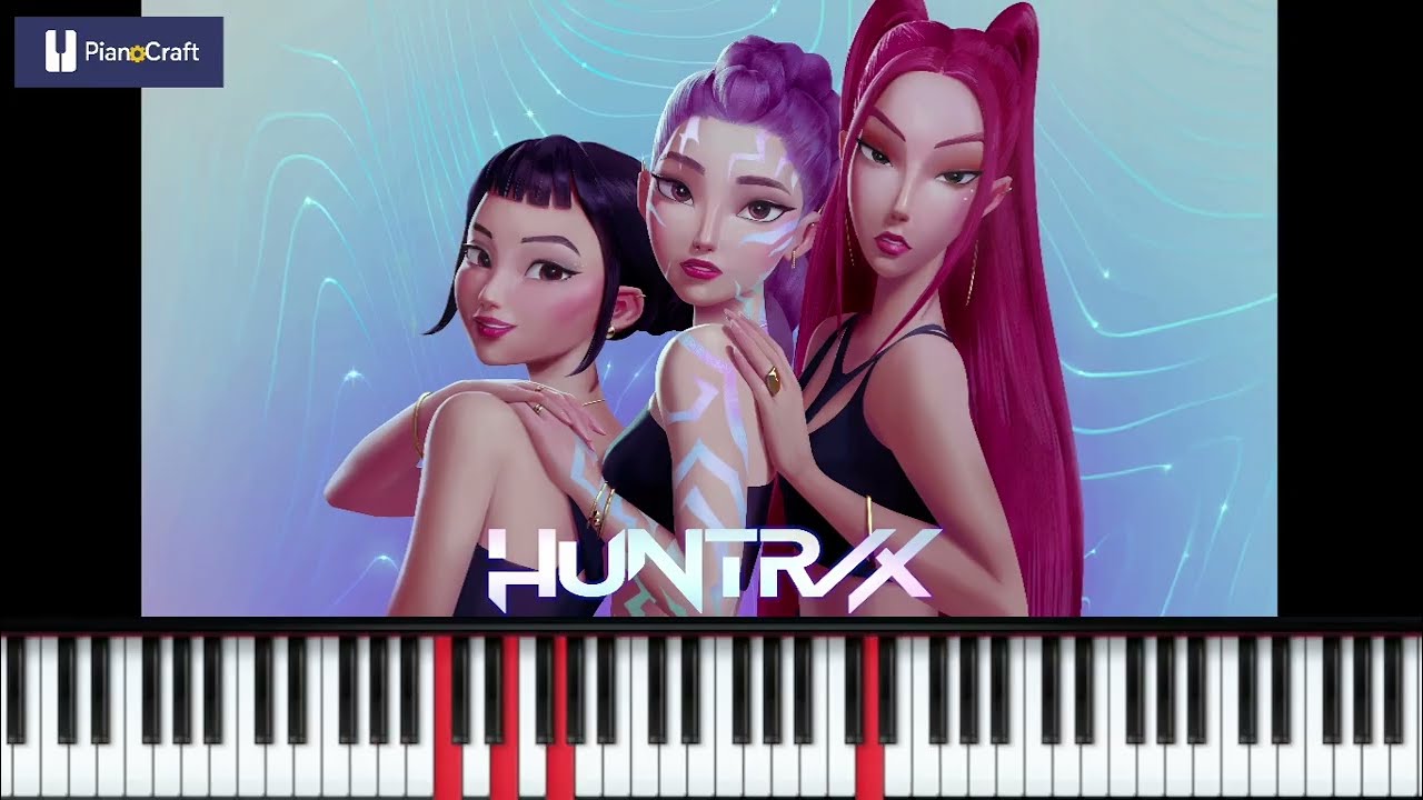 Golden K-Pop Demon Hunters - Piano tutorial