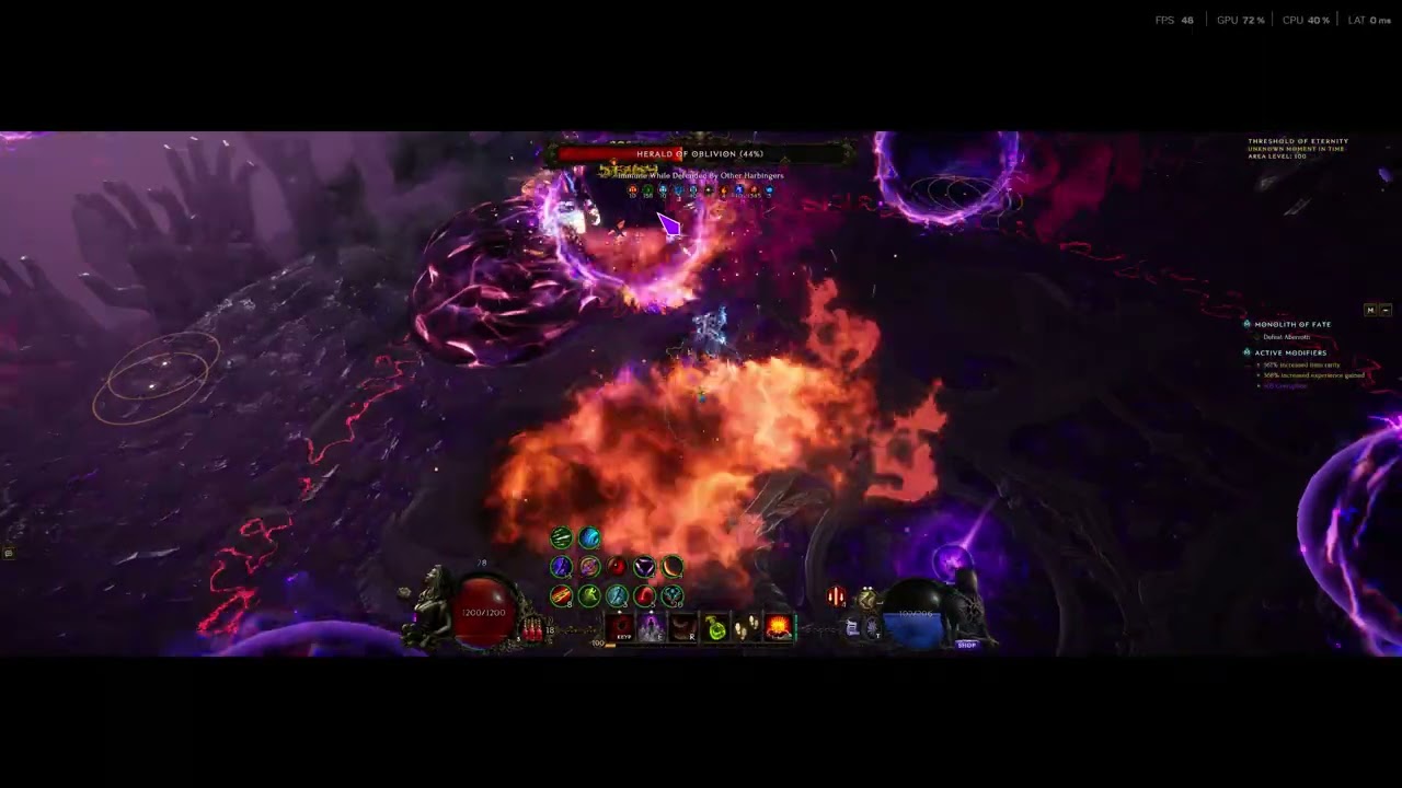 Last Epoch 1.3.5.1 Acid Flask Marksman Uber Aberroth 40 seconds
