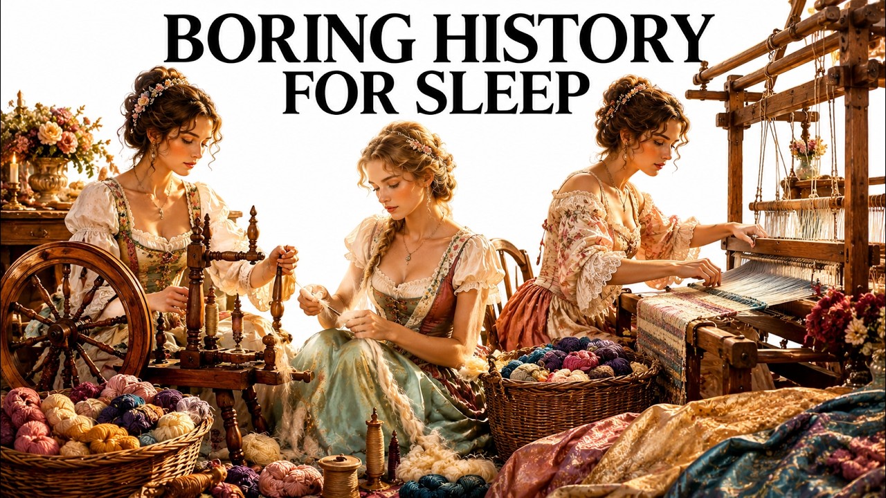 🧶🕯️👩 The Quiet History of Spinning, Weaving, and Cloth Making 📜😴 | History for Sleep