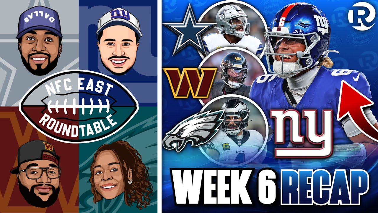 😳 NFC East Week 6 RECAP | Giants WIN, Eagles, Cowboys, Commanders ALL LOSE