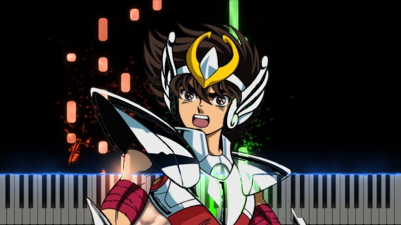 Saint Seiya Blue Forever Piano Cover Midi tutorial Sheet app  Karaoke
