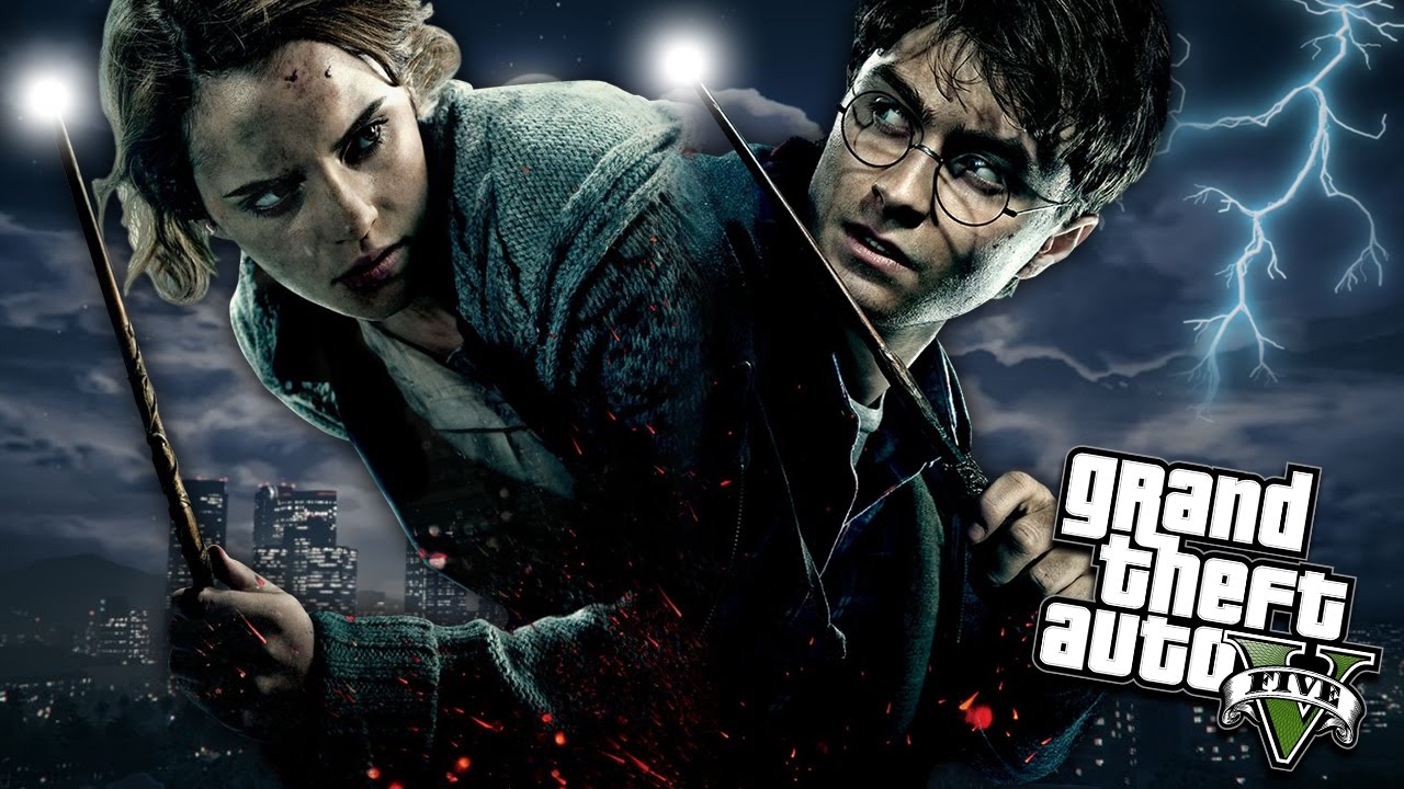 GTA 5 Mods - HARRY POTTER VS HERMIONE GRANGER (GTA 5 PC Mods Gameplay)