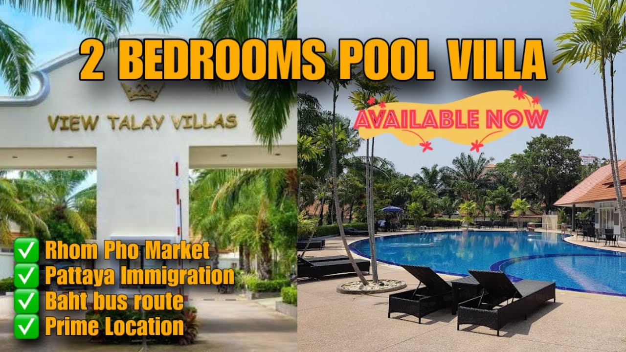 For Rent: 2 Bedroom Pool Villa Near Jomtien Beach!