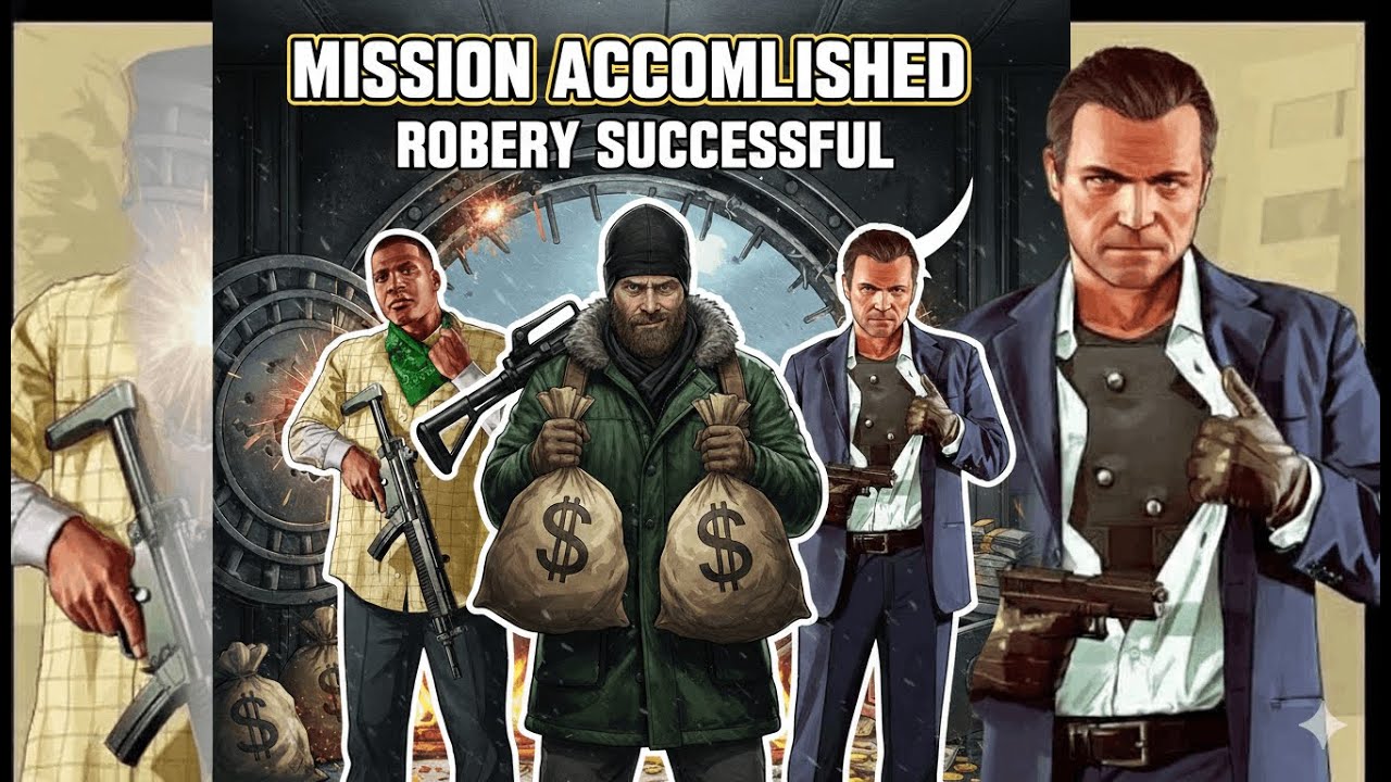 MIssion accomplished , robbery successful in GTA V | HK GAMING 01 | part 2
