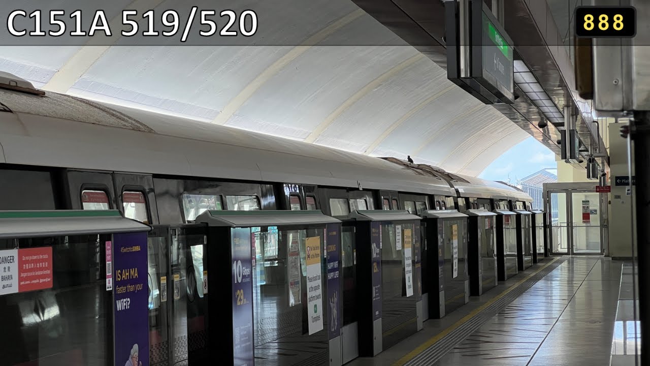[Spare Train][SMRT] KSF C151A 519/520 ~ DNB Stable Pasir Ris