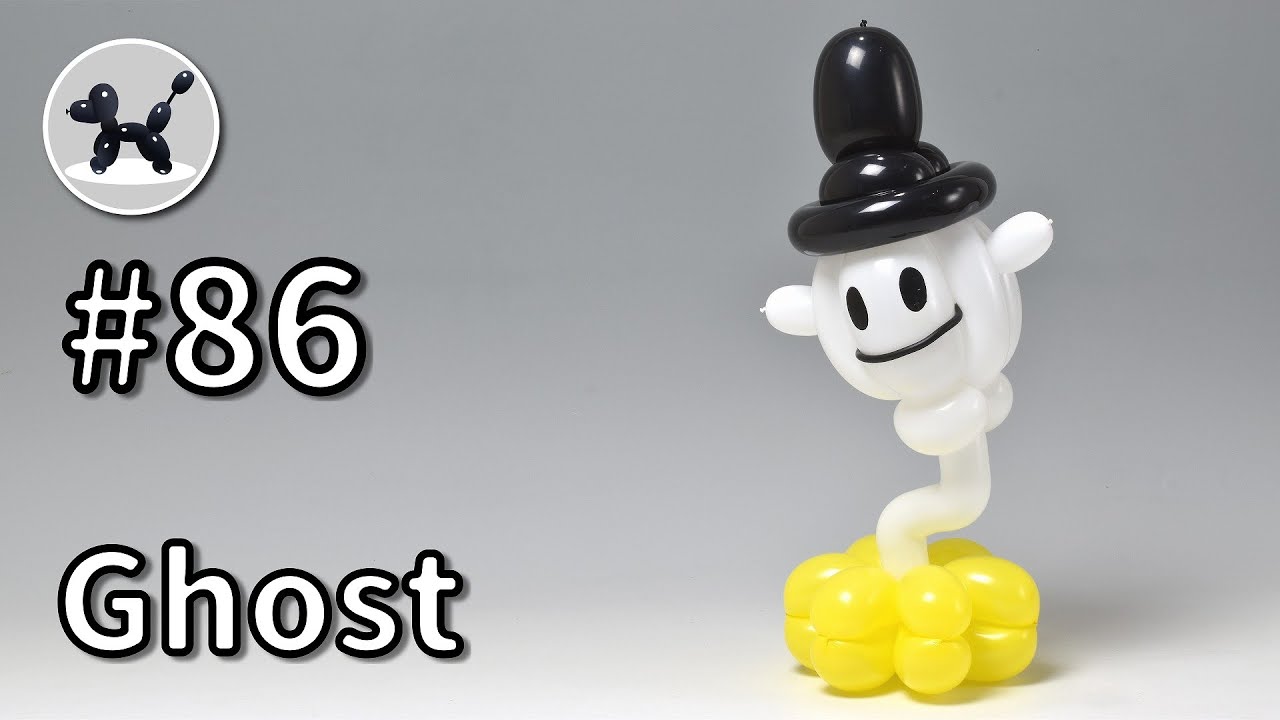 Ghost - How to Make Balloon Animals #86 / バルーンアートの作り方 #86 (お化け)