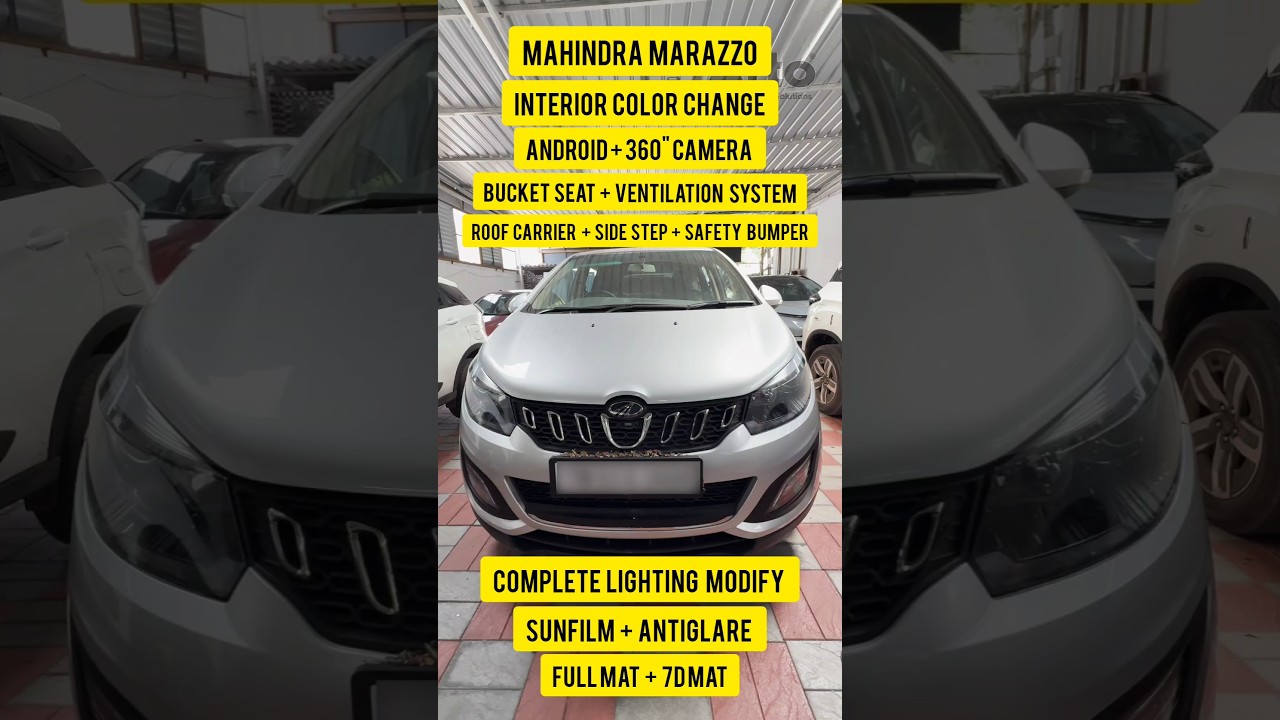 MAHINDRA MARAZZO - Full Modifications #afto #coimbatore #mahindra #marazzomodification #shorts #cars
