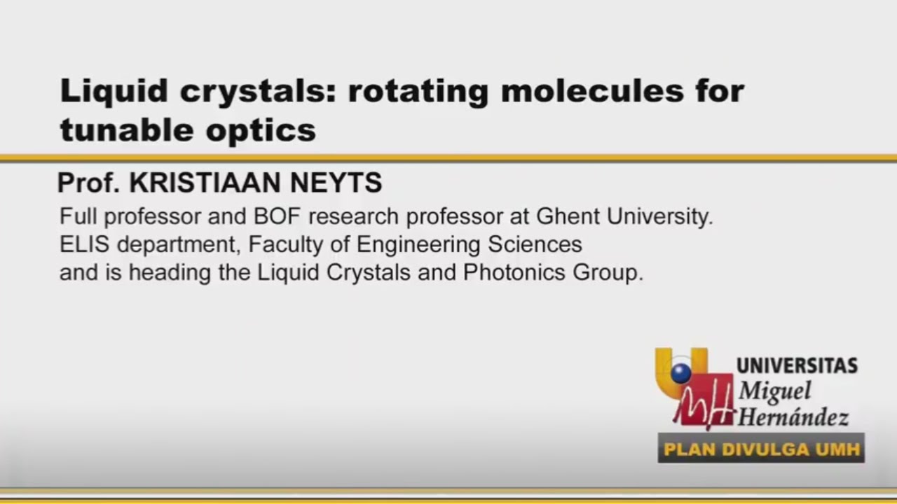 LIQUID CRYSTALS: ROTATING MOLECULES FOR TUNABLE OPTICS