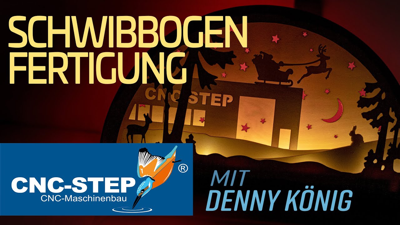 CNC-STEP | Schwibbogen Fertigung mit der CNC Fräse - Nussbaum Hartholz planfräsen - Teil 3