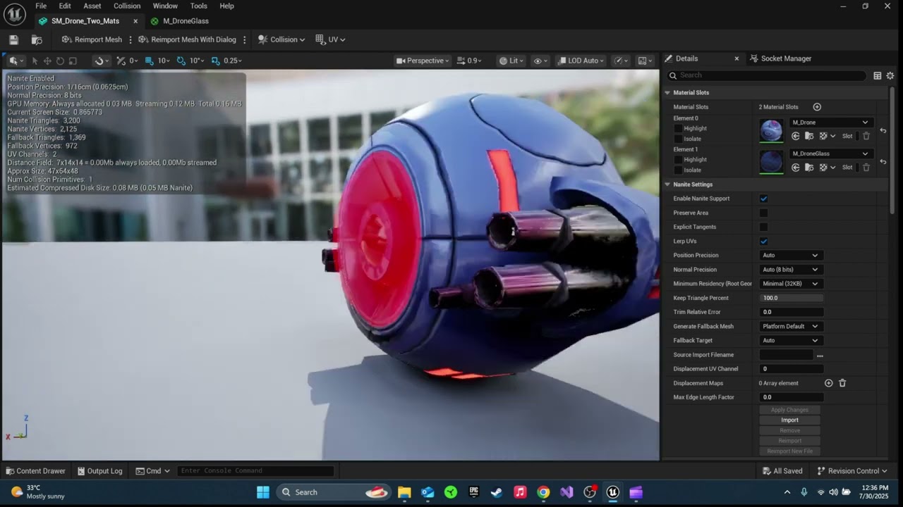 multiple materials per mesh