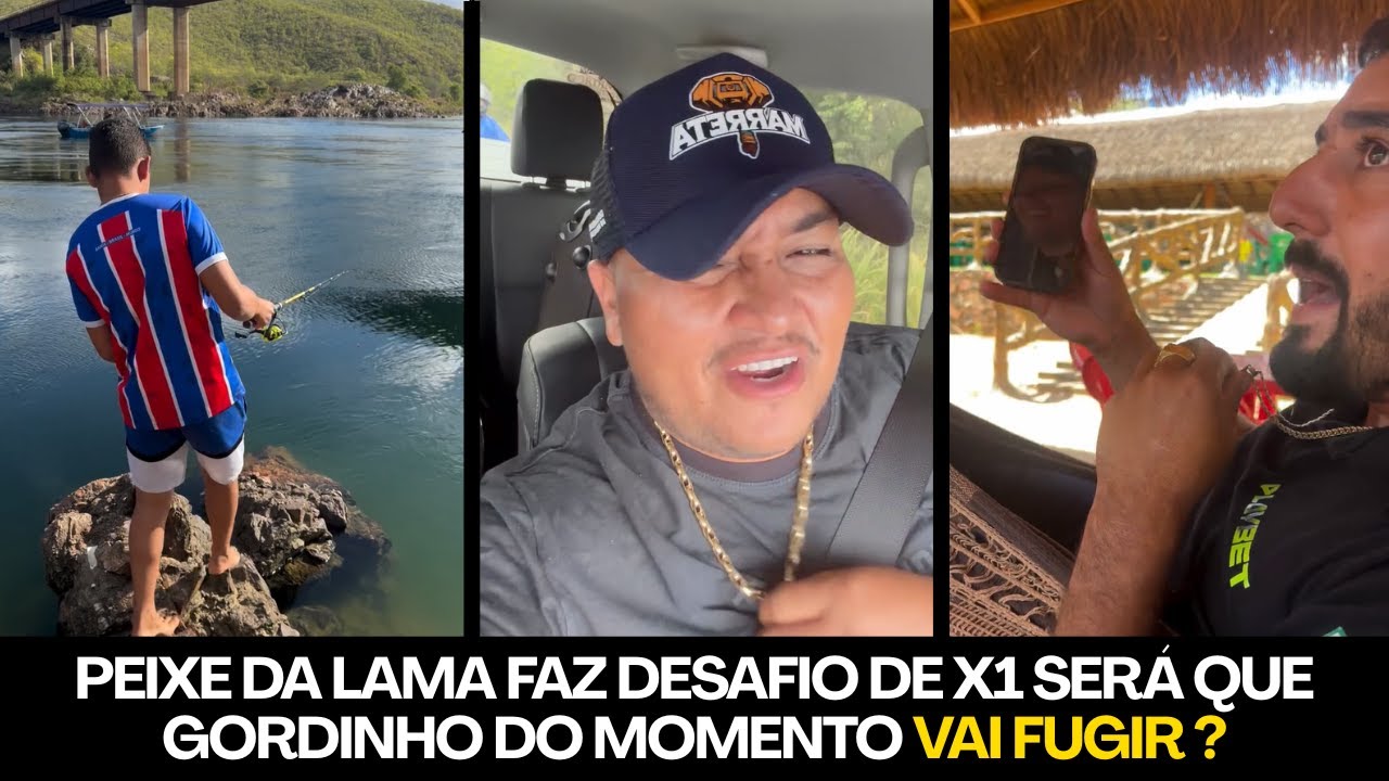 PARECE QUE GORDINHO DO MOMENTO ESTÁ COM MEDO DE IR X1 COM PEIXE DA LAMA ELE JA PERDEU 300K - CONFIRA