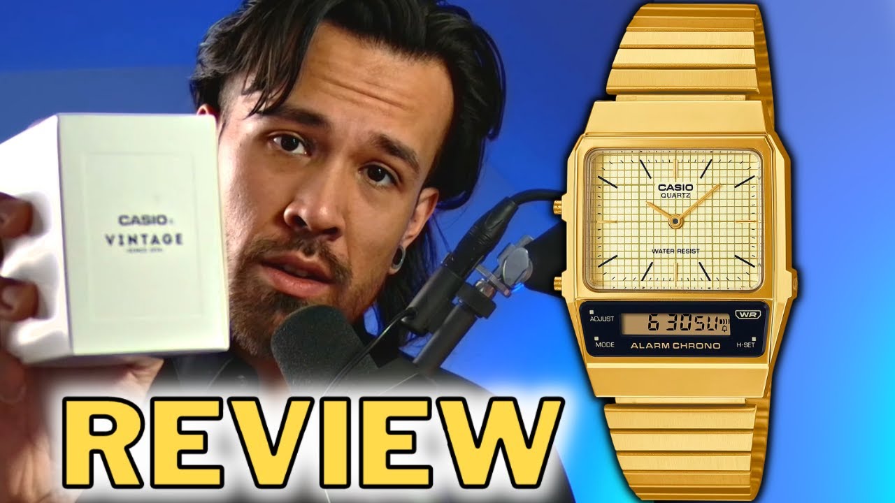 CASIO VINTAGE AQ 800EG 9A Review Unboxing