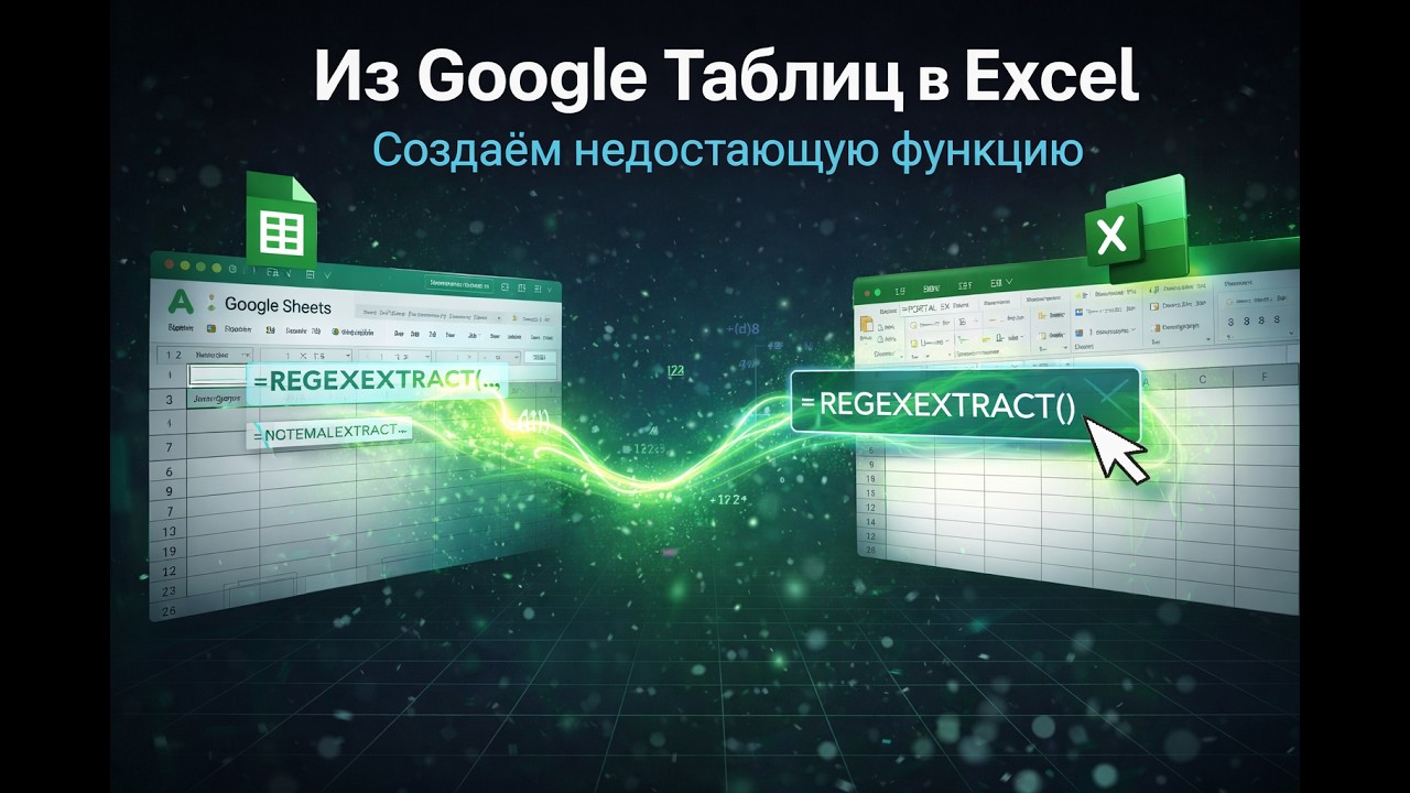 Как создать REGEXEXTRACT в Excel на VBA &mdash; готовая функция ExtractRegex + примеры