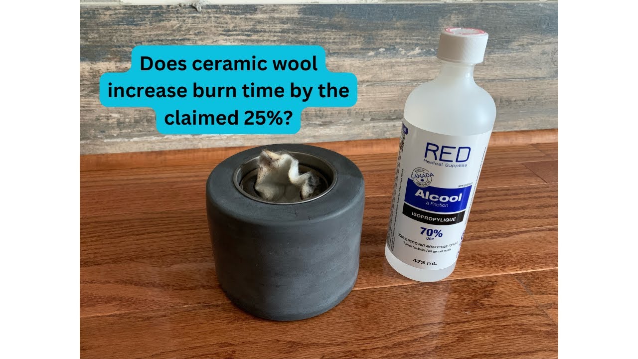 Ceramic Wool vs no Ceramic Wool Burn Time. Does it Increase Burn Time With Alcohol Stoves?