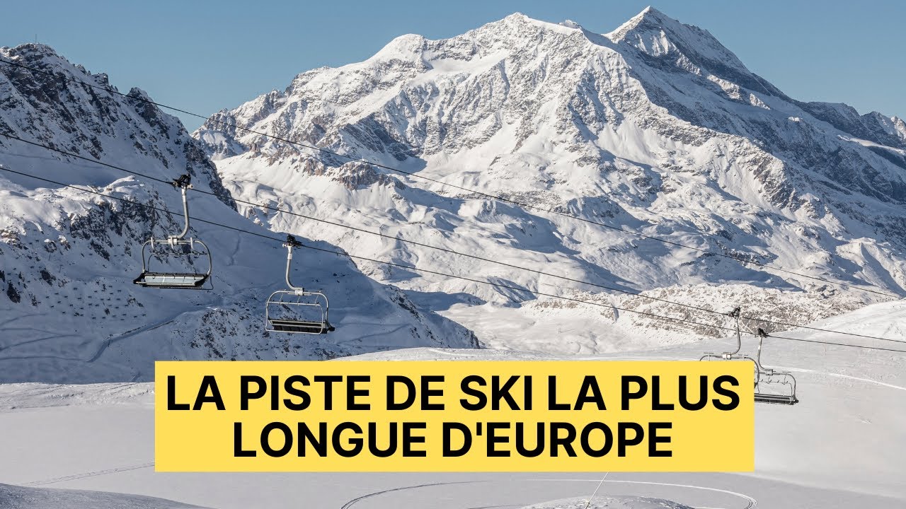 JE DESCENDS LA PISTE DE SKI LA PLUS LONGUE D'EUROPE - Val Cenis