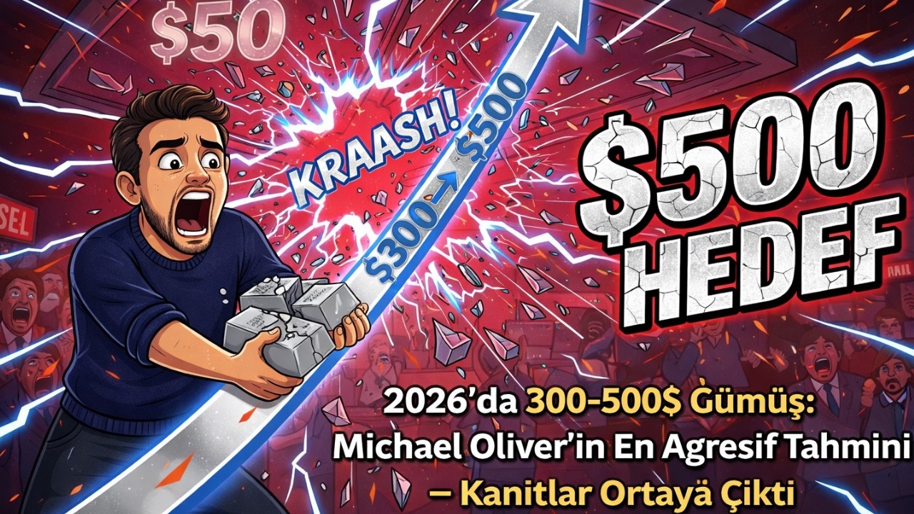 🔥2026&rsquo;da 300&ndash;500$ G&uuml;m&uuml;ş: Michael Oliver&rsquo;ın En Agresif Tahmini &ndash; Kanıtlar Ortaya &Ccedil;ıktı
