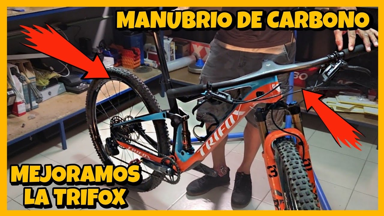 NUEVO MANUBRIO DE CARBONO A LA TRIFOX | ES MUY LIGERO |