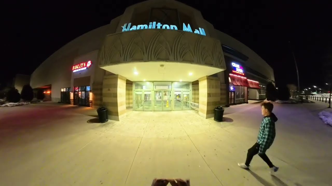 A sped up walk through of the Hamilton Mall on a Saturday night (2/7/26).
