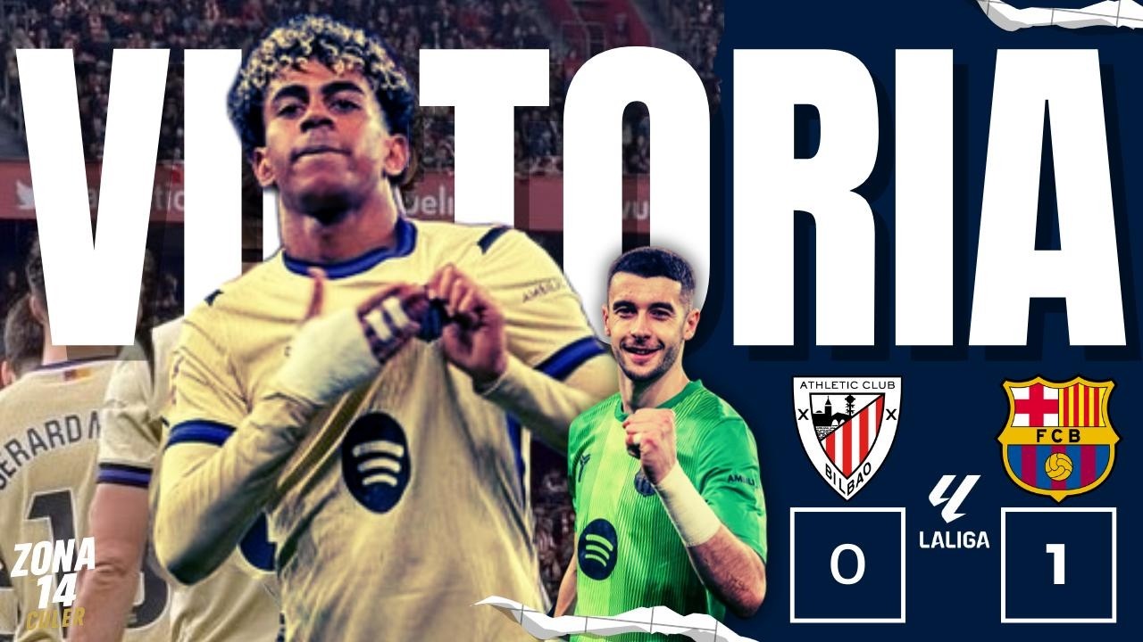 Un golazo de Lamine nos da la victoria frente al Athletic.