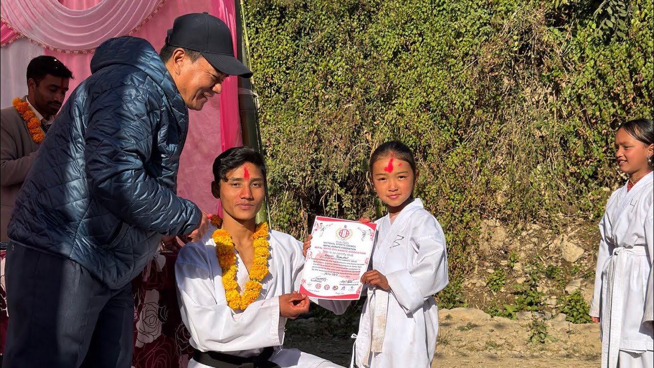 कुदुम डोजोको समुट्घाटन समारोहमा  तथा बेल्त टेस्त कार्यक्रम ! 