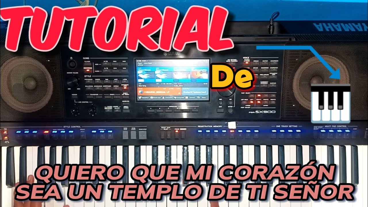 Quiero que mi corazón sea un templo de ti señor // TUTORIAL 🎹🎸
