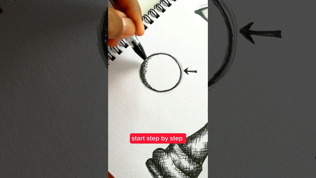 How To Draw Stippling Technique #shorts
