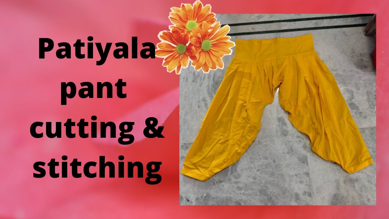 patiala pant cutting and stitching / part-2