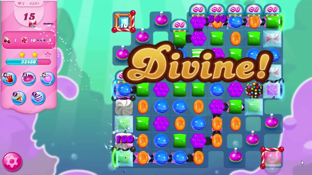 Candy Crush Saga Level 8391 NO BOOSTERS